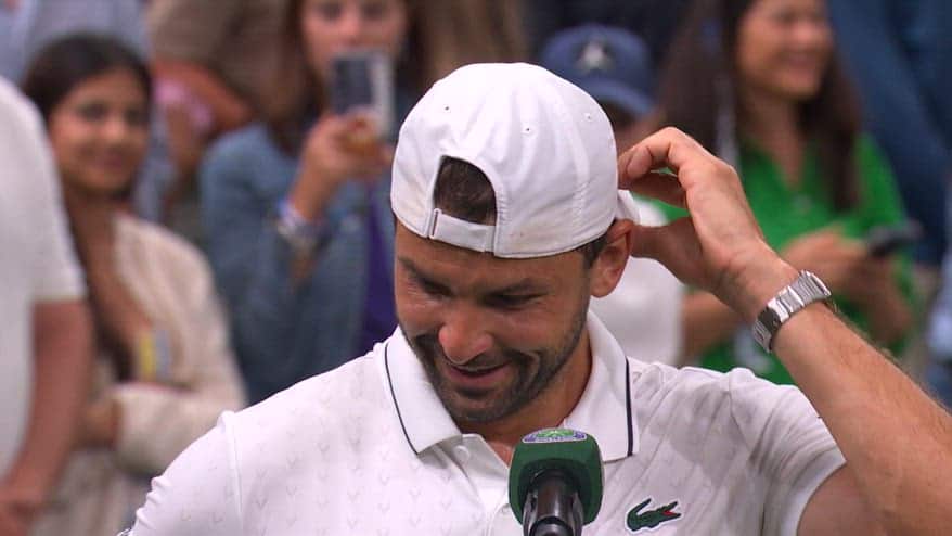 L'emozione di Dimitrov: "L'ultimo anno è stato difficile"