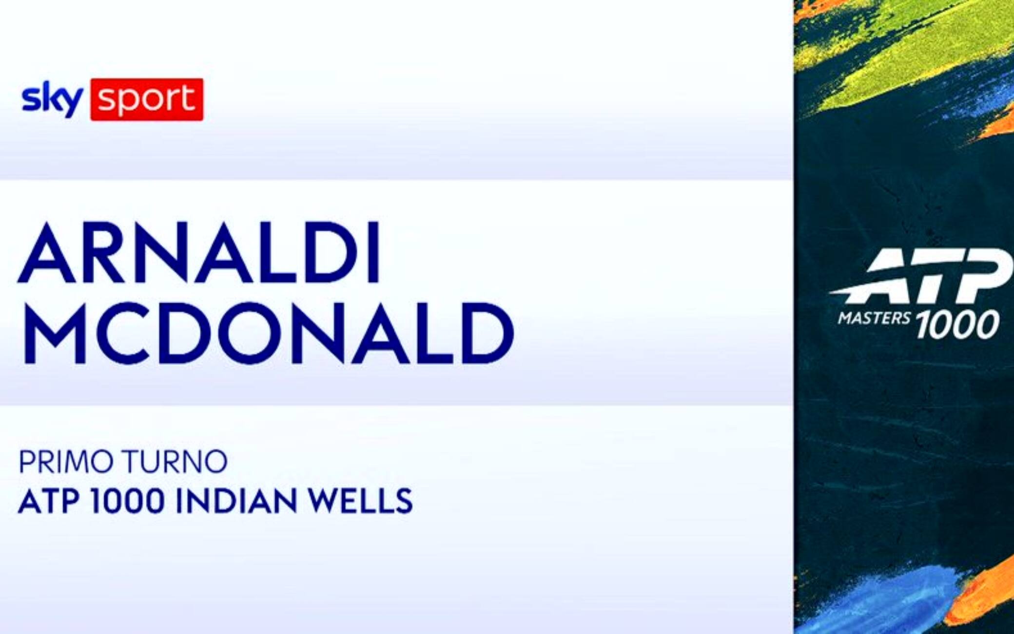 Arnaldi-McDonald: highlights Atp Indian Wells