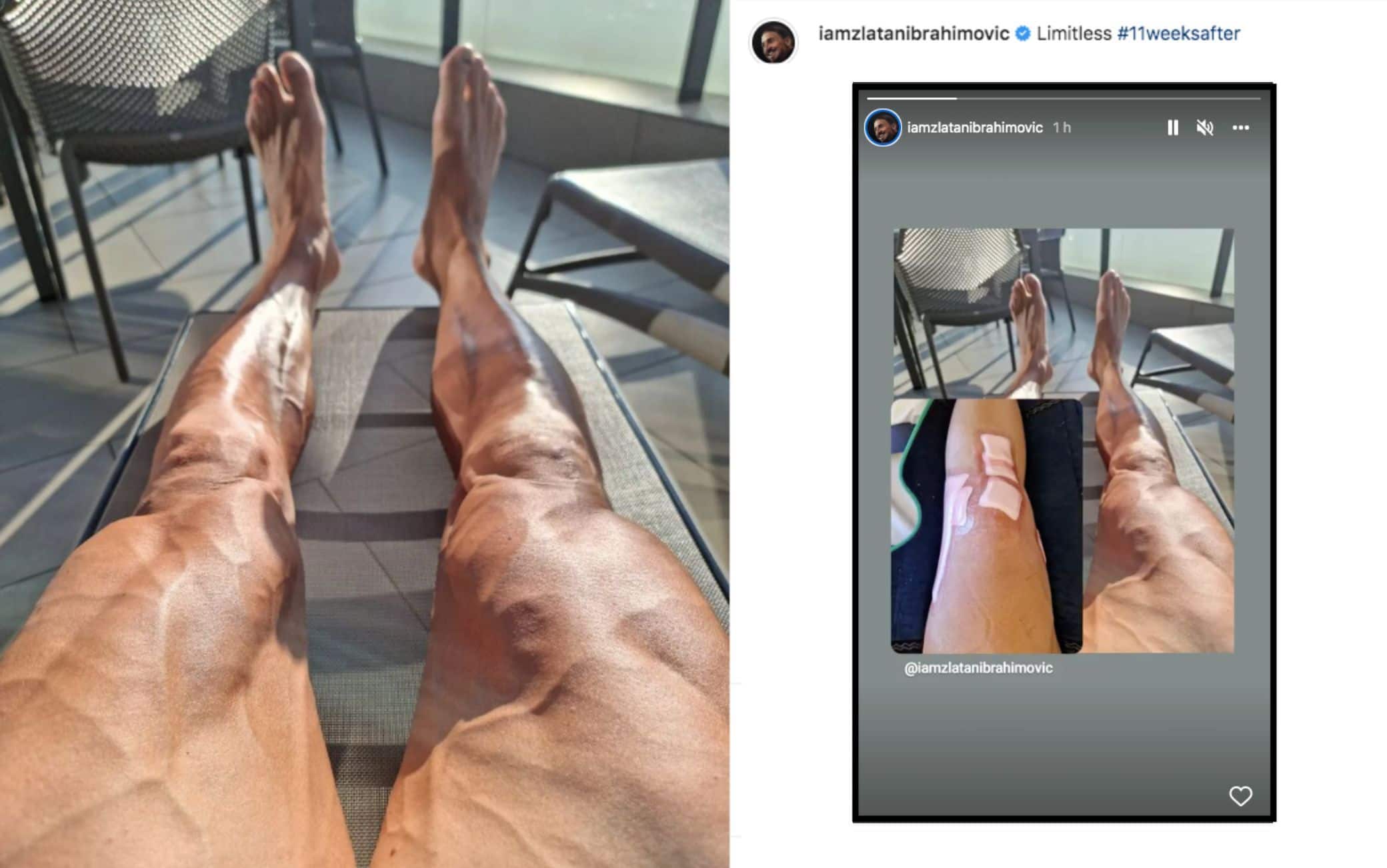 Ibrahimovic su Instagram