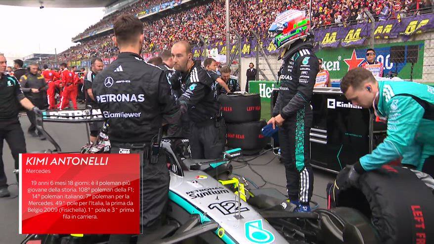 Il gesto di Kimi: dà il 5 a tutti i meccanici nel pre-gara