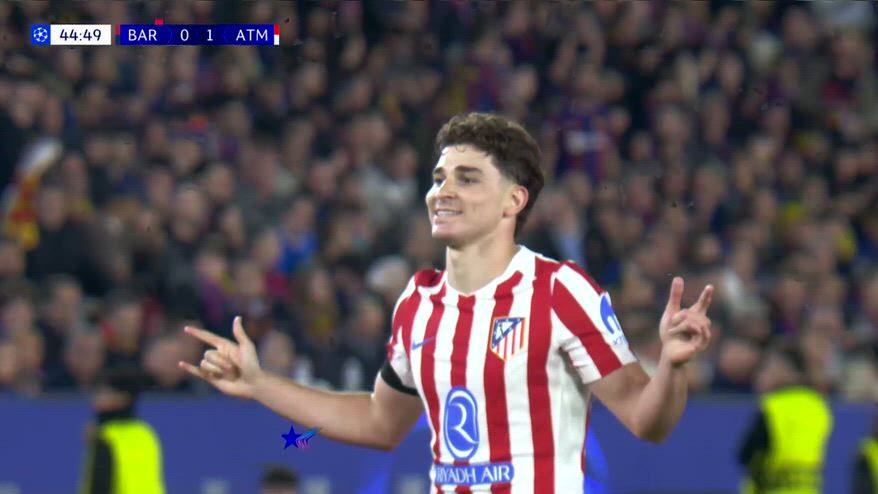 Rosso e super gol di Julian: Barça-Atletico cambia in 1'