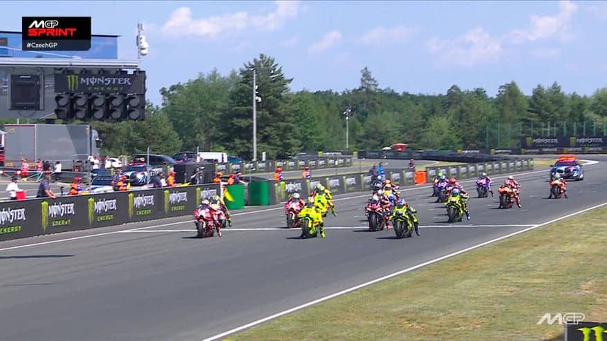 Gp Brno, la partenza della Sprint Race