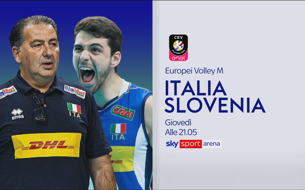 Europei Volley: Italia-Slovenia, in palio il primato del girone A