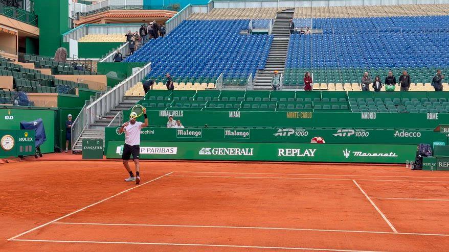 Berrettini pronto per Bautista Agut: il warm up
