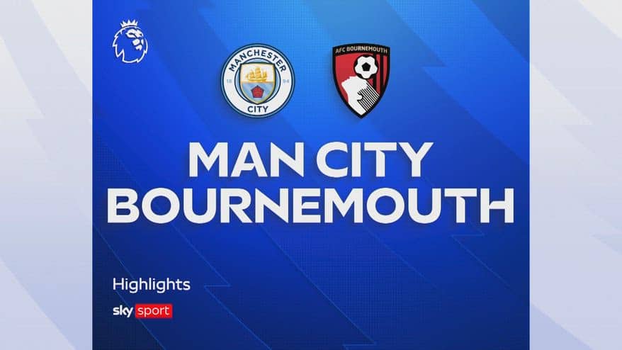 Manchester City-Bournemouth 2-1: gol e highlights