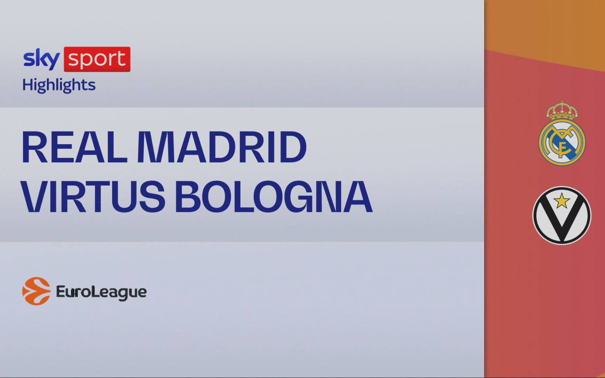 Eurolega, Real Madrid-Virtus Bologna 92-84: gli HIGHLIGHTS