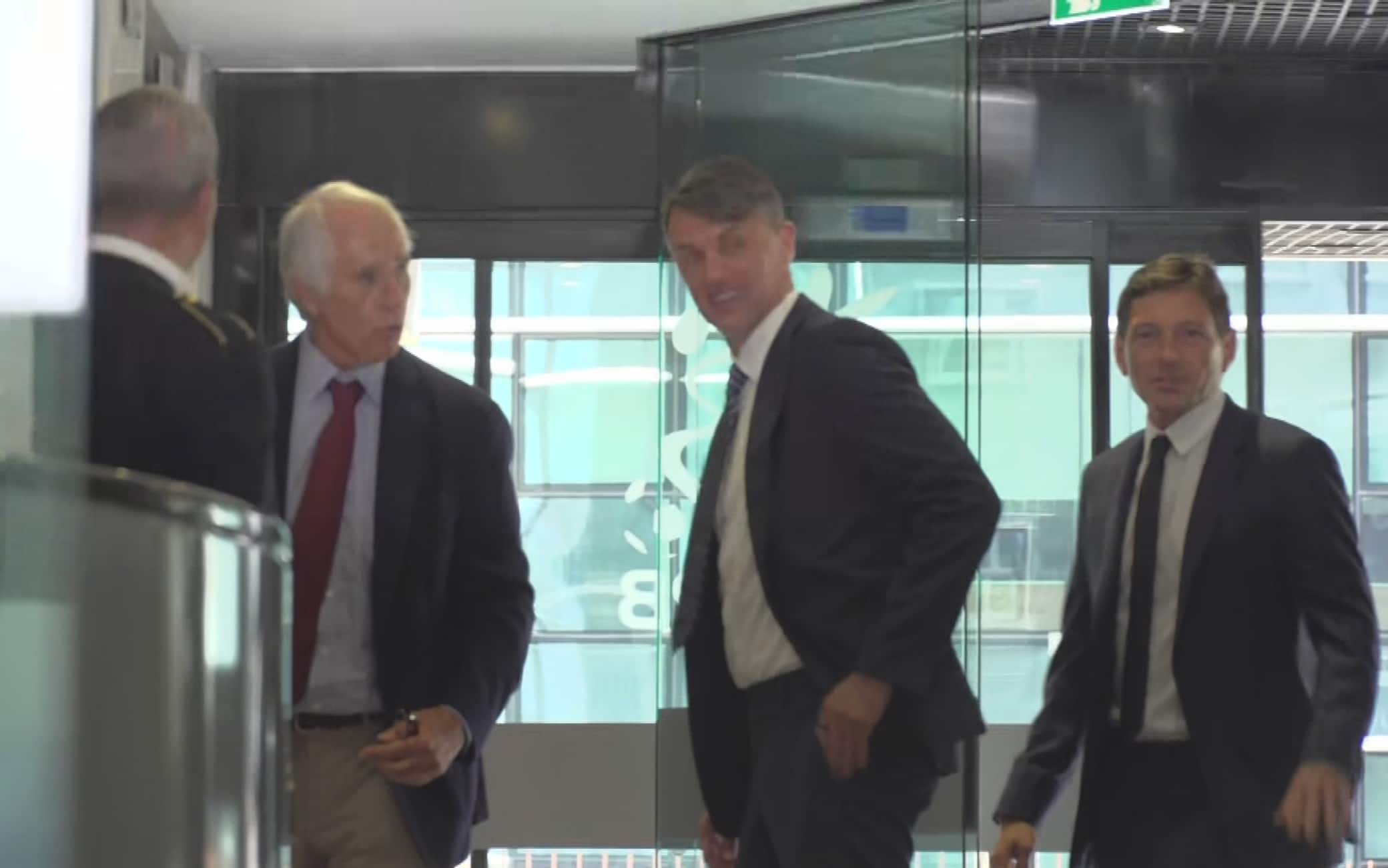Malagò, Maldini e Leonardo sono arrivati in Lega