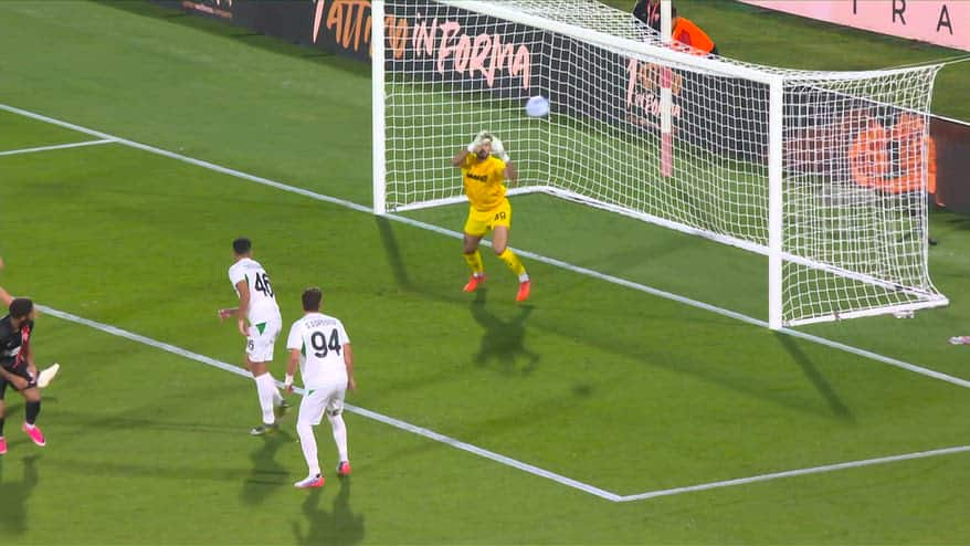 Monza-Sassuolo, la papera di Muric sul gol di Varela