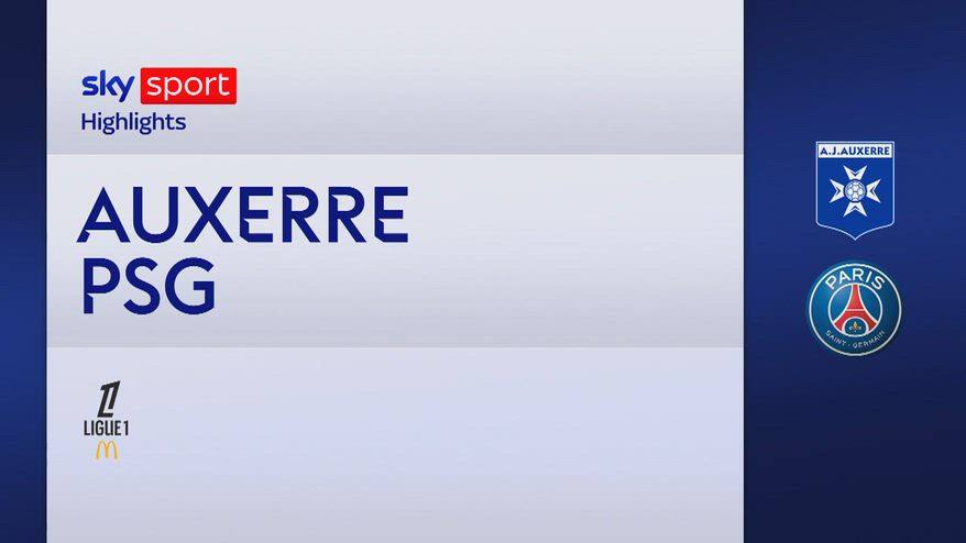 Auxerre-Psg 0-1: gol e highlights 