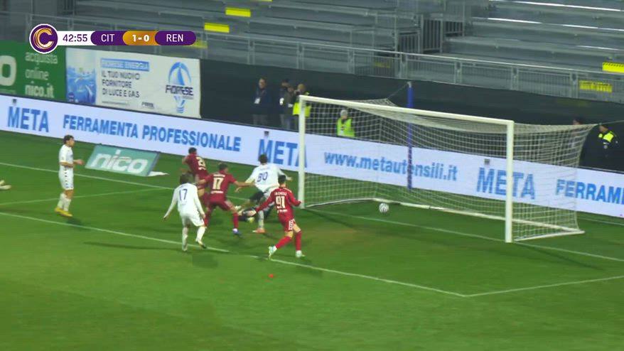 Il tacco di Rabbi: che gol del Cittadella contro il Renate
