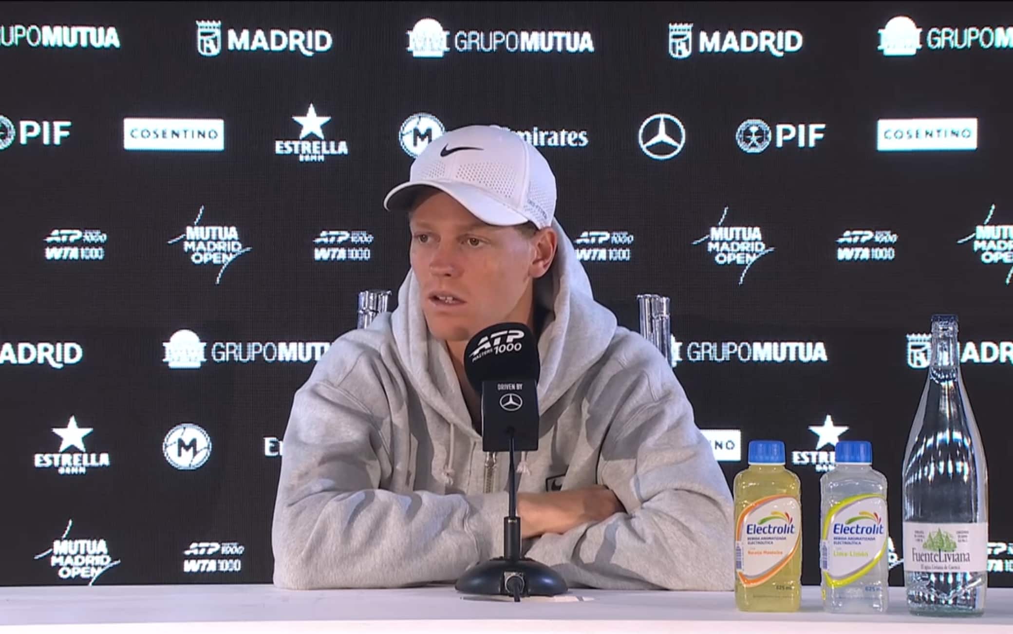 Sinner all'Atp Madrid: "A volte può far bene un po' di riposo". VIDEO