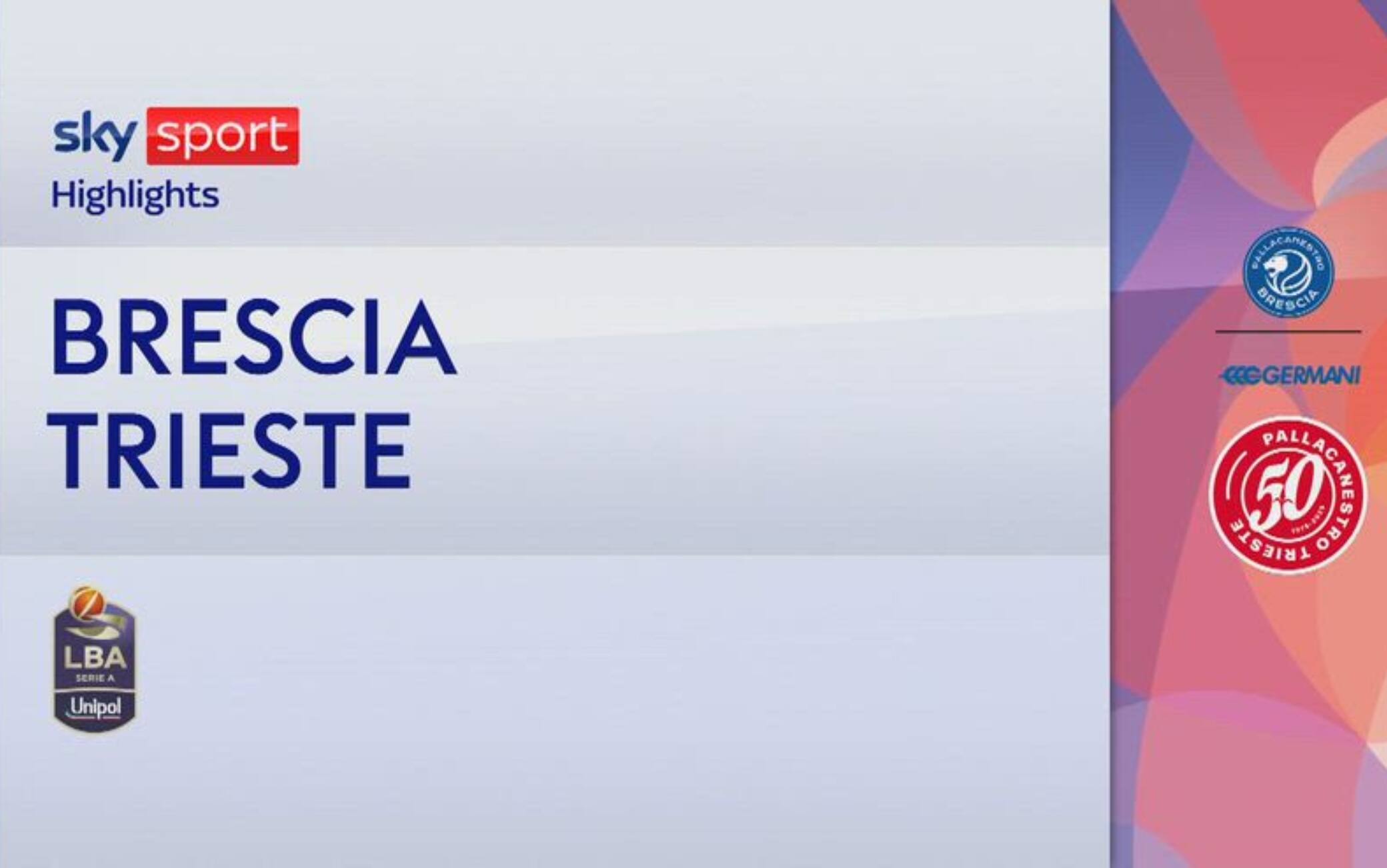 Playoff Serie A Basket, Brescia-Trieste gara-2 90-82: highlights