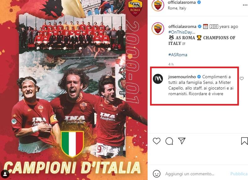 Il post della Roam e il commento di Mou