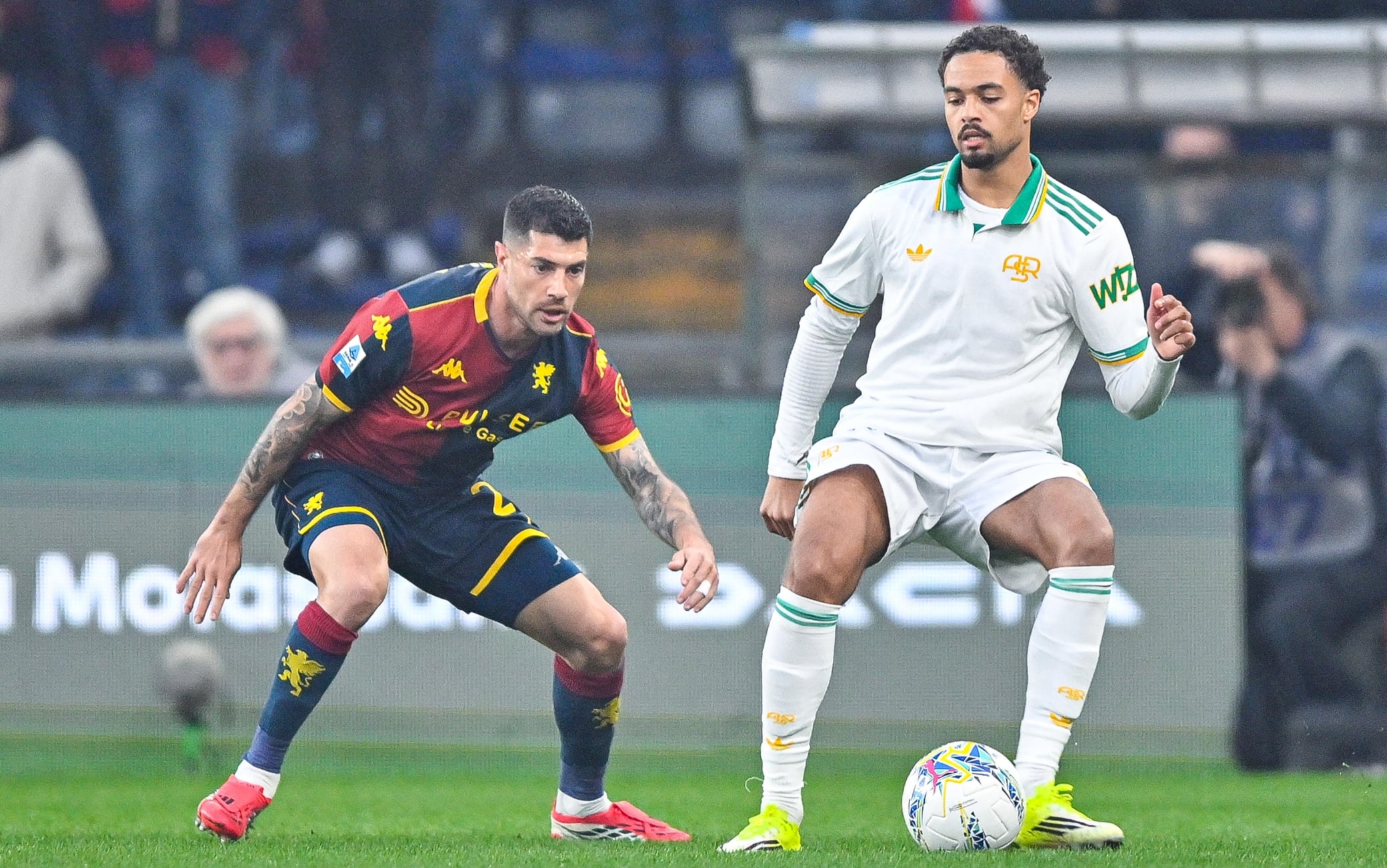 Il primo tempo di Genoa-Roma