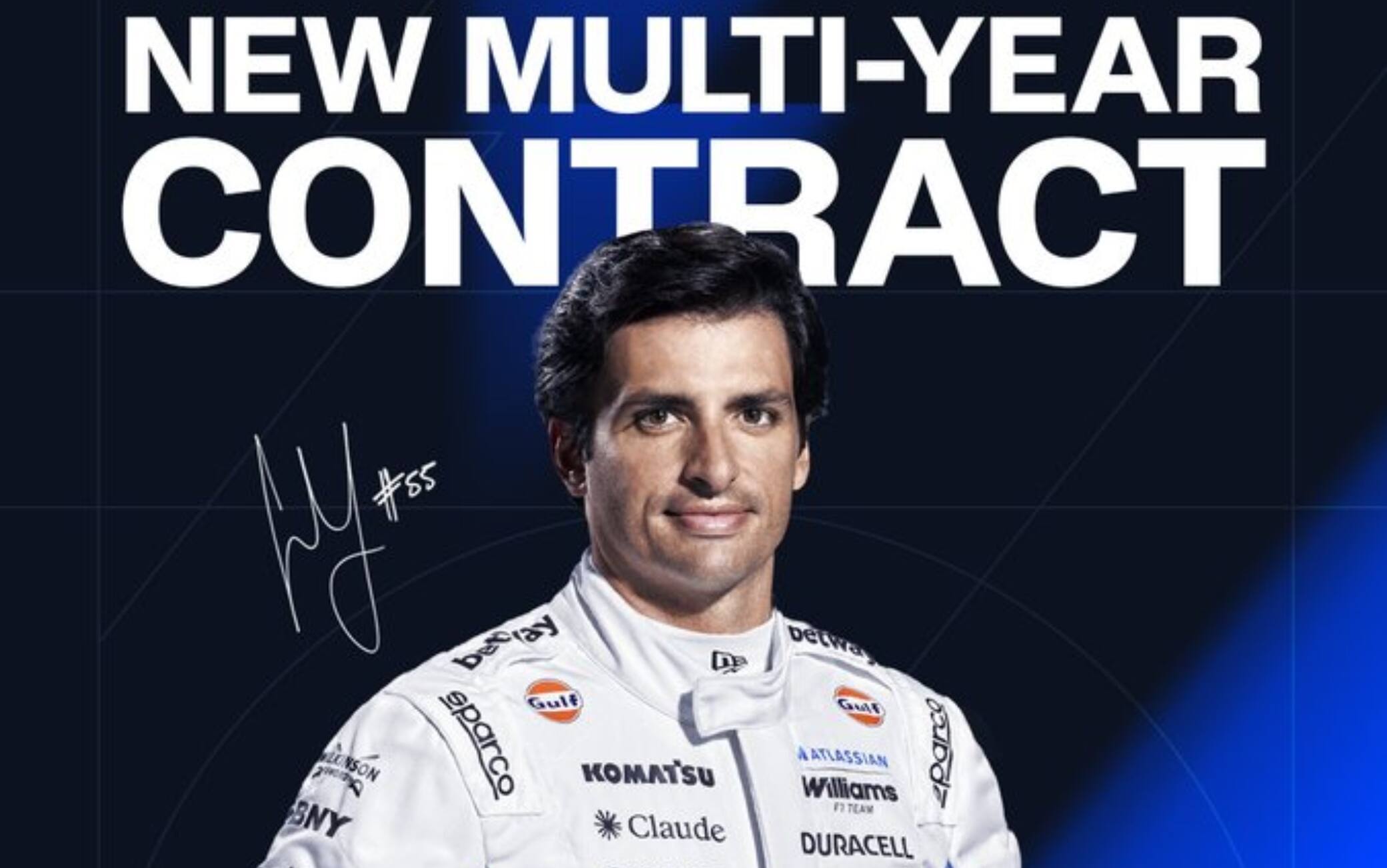F1, Sainz rinnova con la Williams: contratto pluriennale