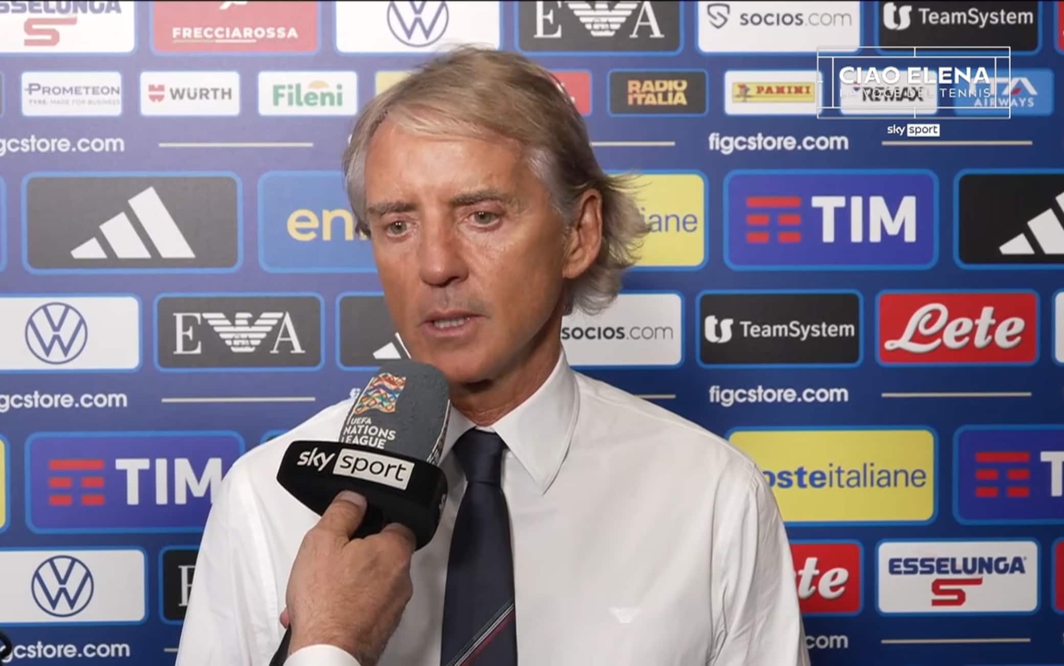Italia-Belgio, Mancini: "Secondo tempo bene, adesso non abbattiamoci"