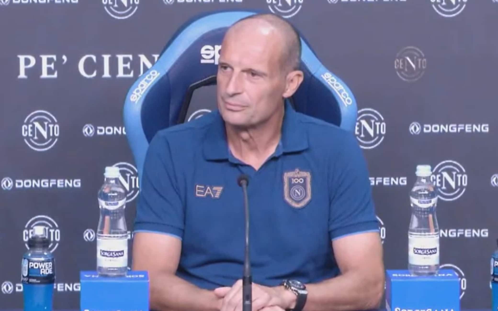 Napoli-Bologna, la conferenza di Allegri in diretta LIVE