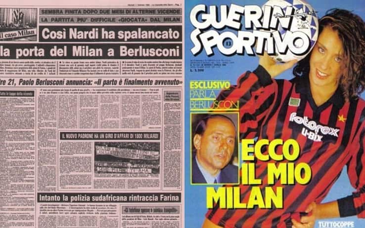 Sabrina Salerno con la maglia del Milan