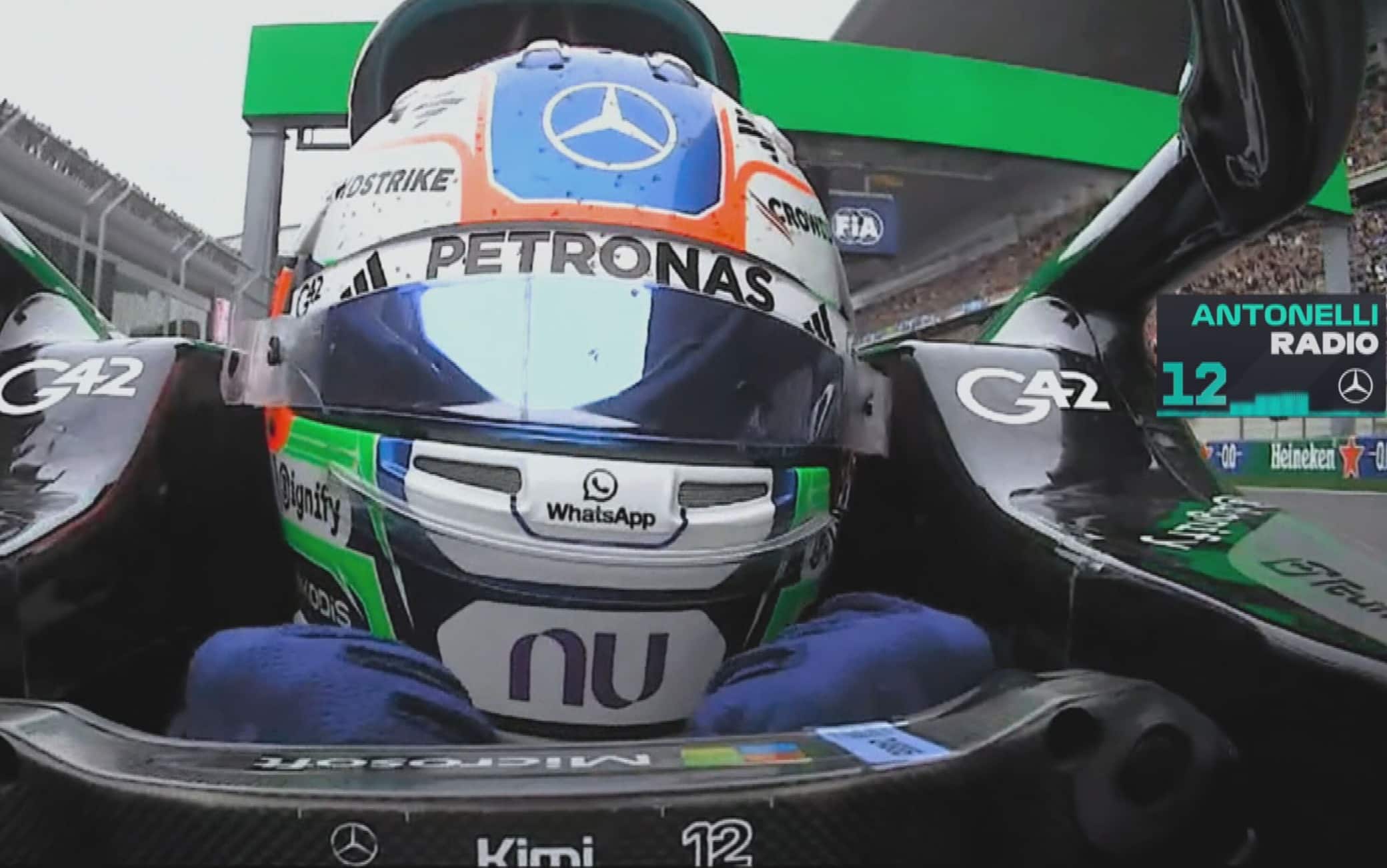 Kimi Antonelli, il team radio dopo la prima vittoria in F1: "We did it!"