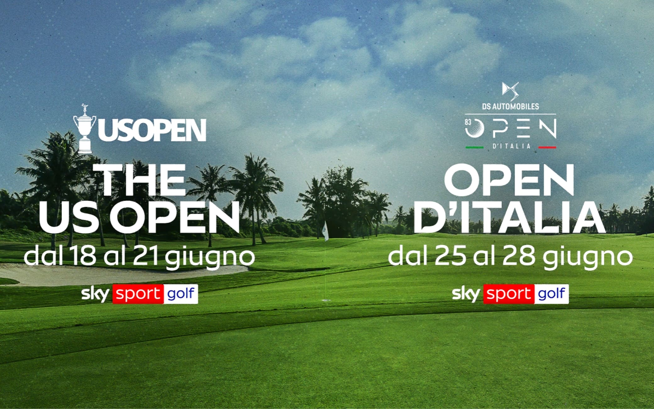 Golf, su Sky l’Open d’Italia 2026 e 2027. In esclusiva lo US Open al via il 18 giugno