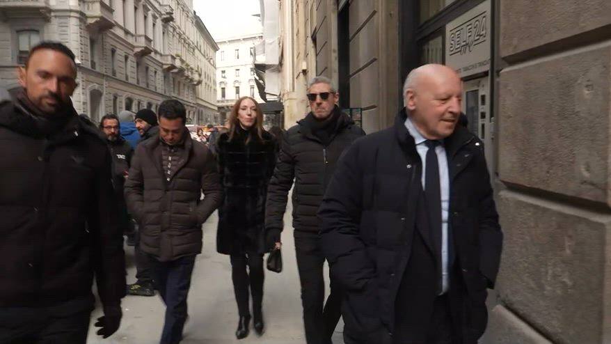 Inter, Marotta e Zanetti arrivano al pranzo Uefa