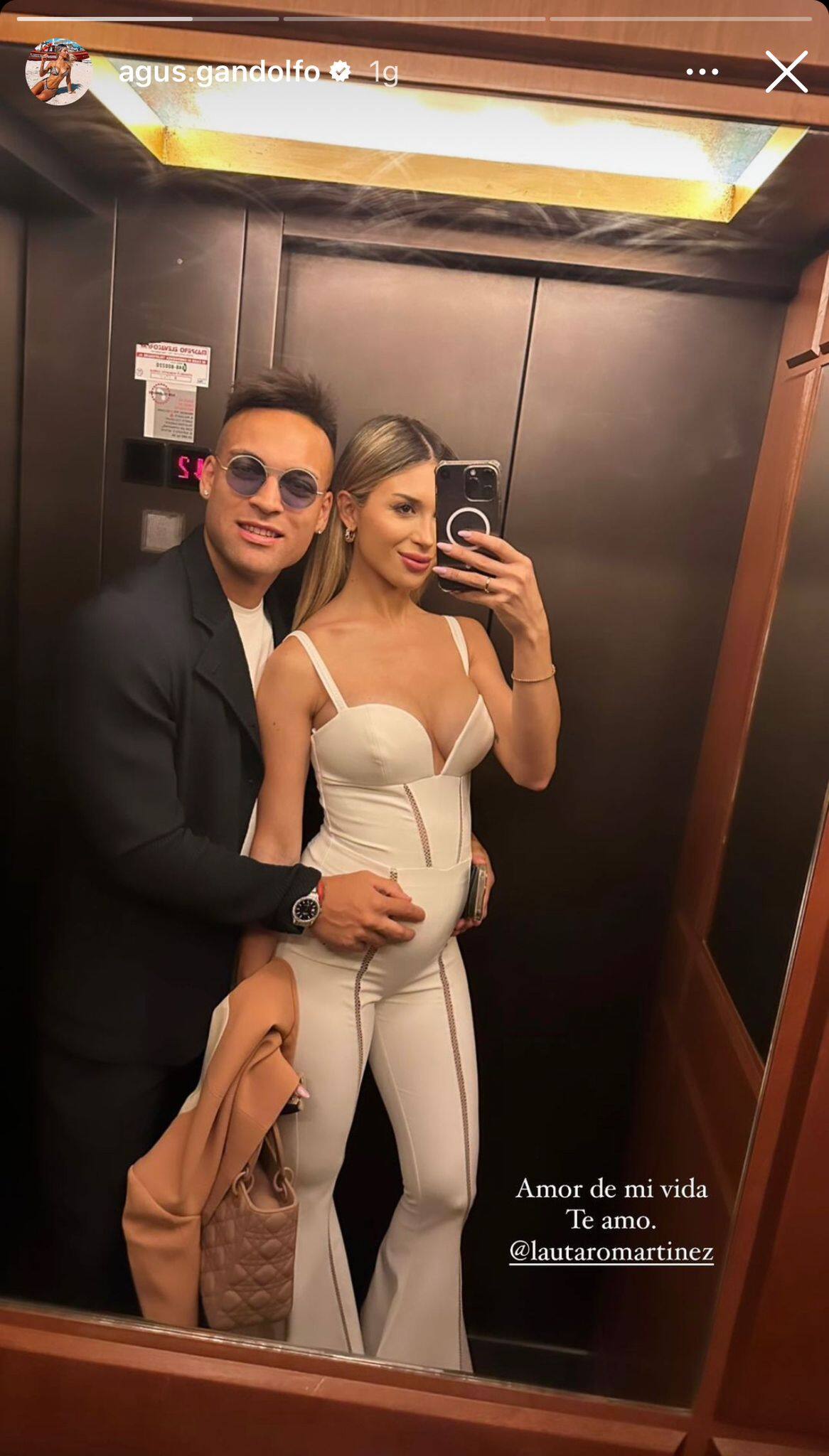 Photo Instagram Agustina Gandolfo