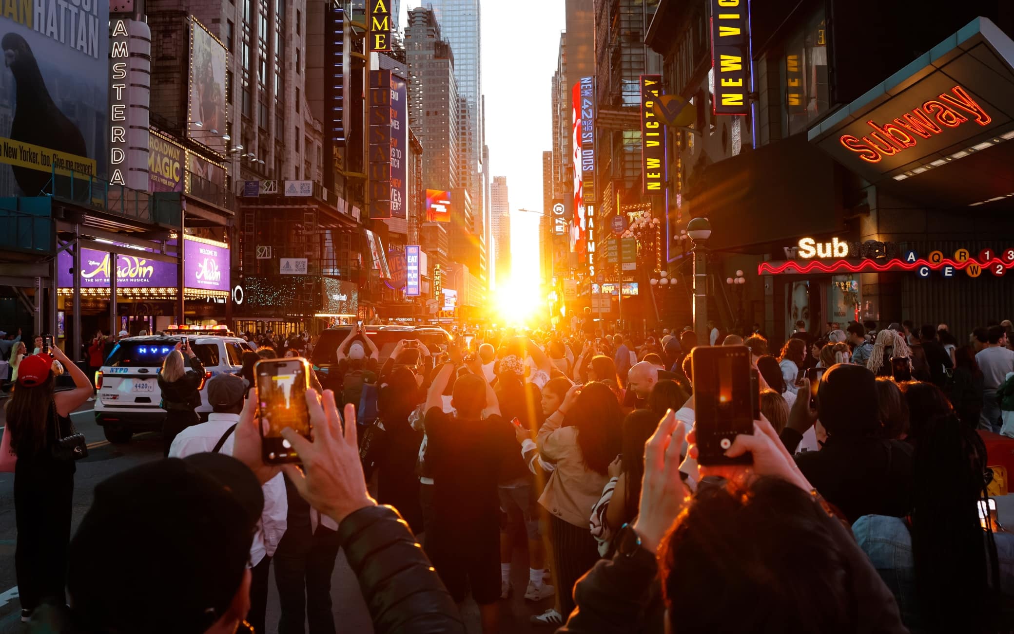 Manhattanhenge, la luce del Mondiale