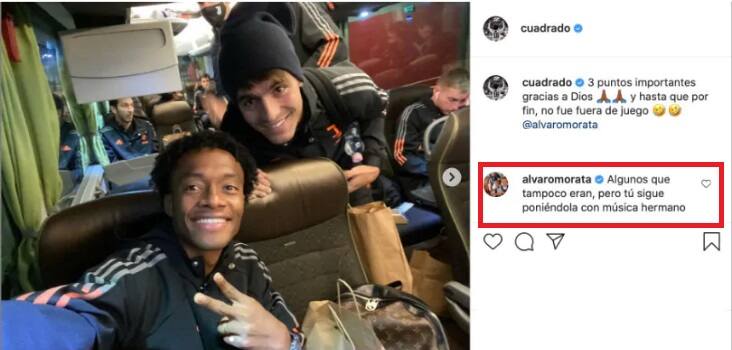 Il post di Cuadrado