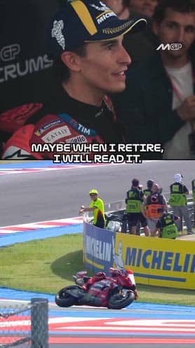 Marquez: "Libro di Valentino Rossi? Forse lo leggerò"