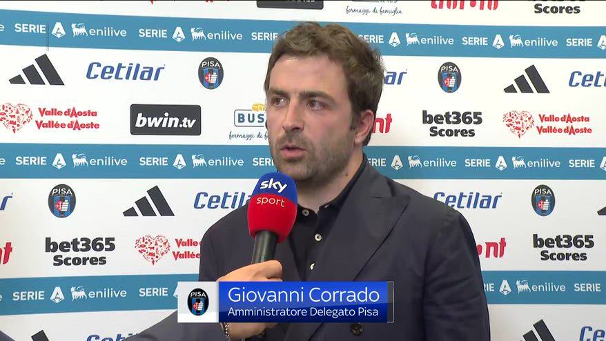 Pisa, Corrado: "Questa Serie A è stata una dura lezione"