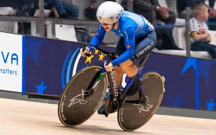 Ciclismo, europei pista: argento per Miriam Vece e Federica Venturelli