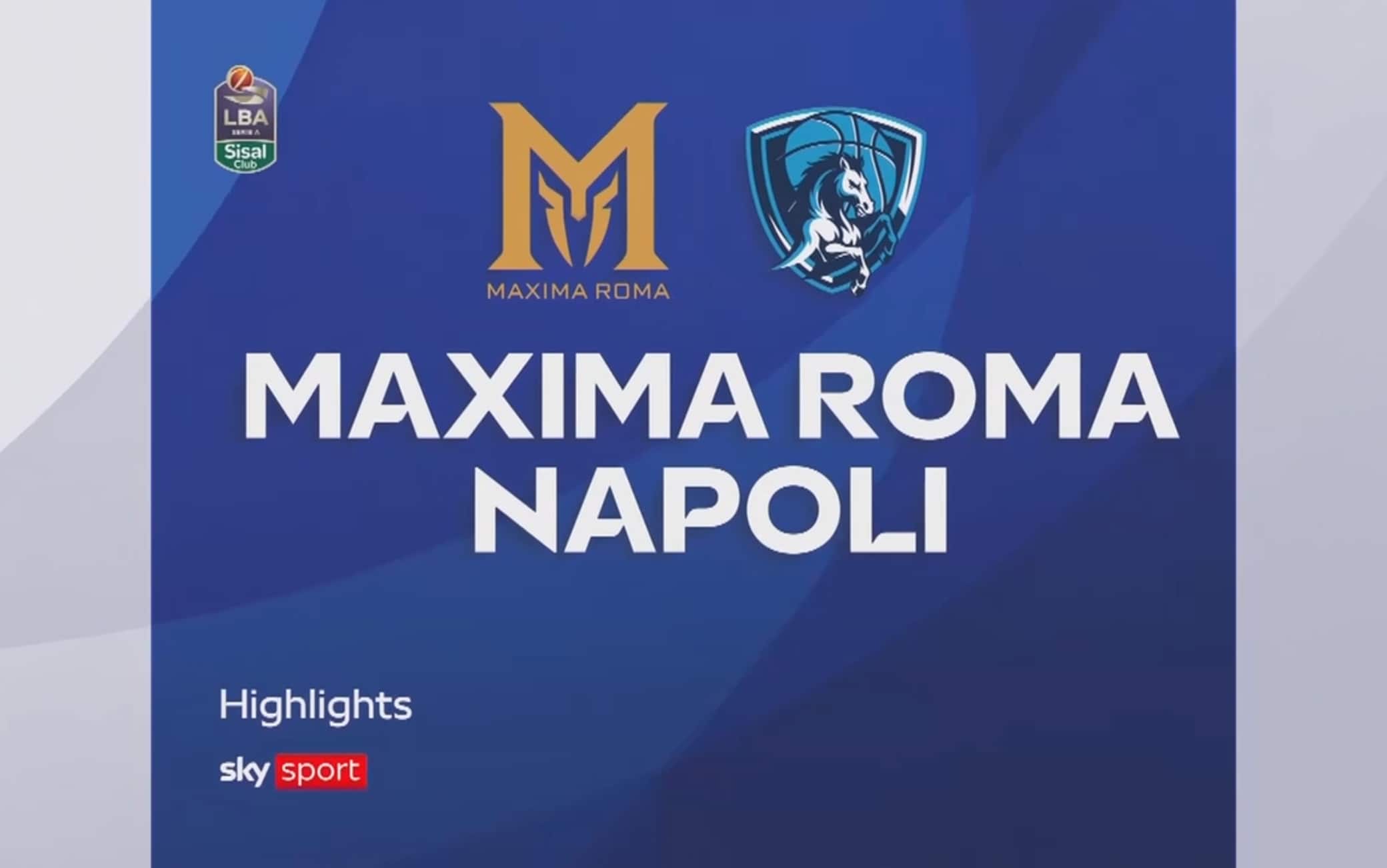  Maxima Roma-Napoli 75-94: highlights. VIDEO