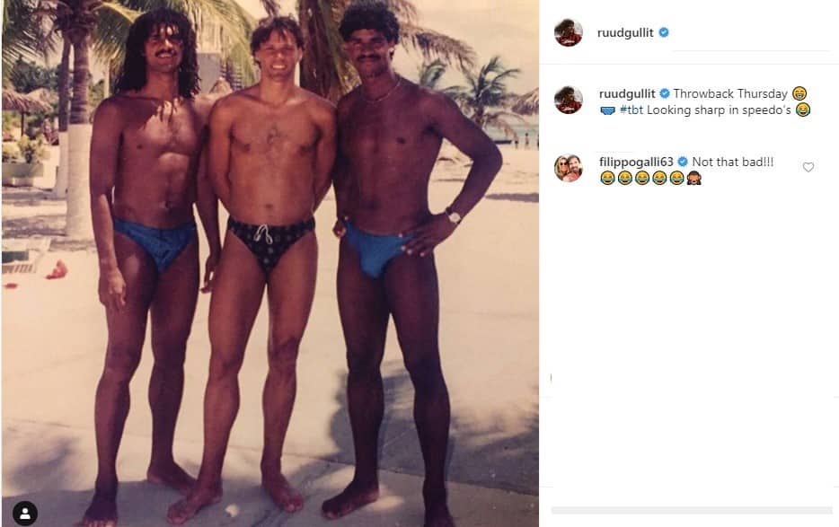 Ruud Gullit, Marco Van Basten e Frank Rijkaard