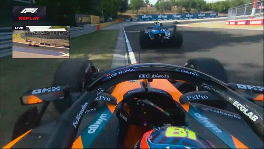 Sainz, che rischio: contatto con Piastri... che si arrabbia