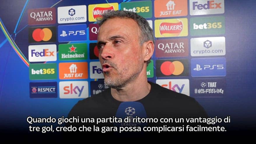 Luis Enrique: "Precisi nelle riparrenze e nel possesso" 