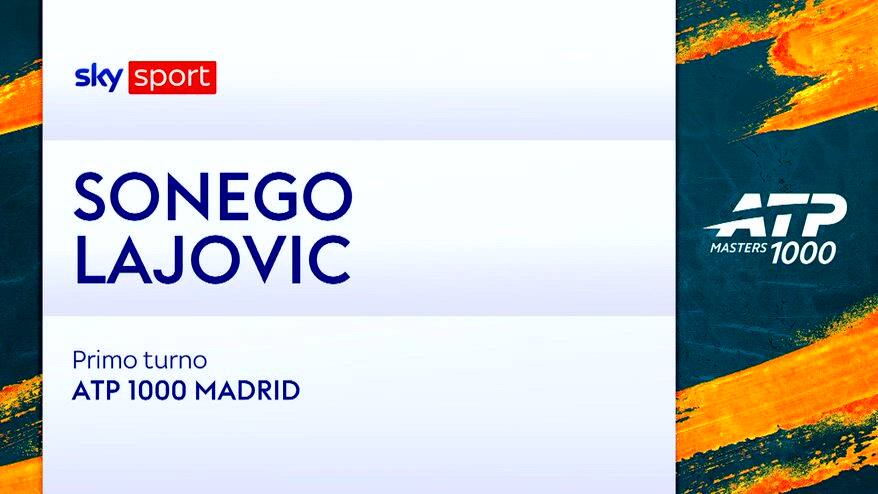 Sonego-Lajovic: highlights Atp Madrid. VIDEO
