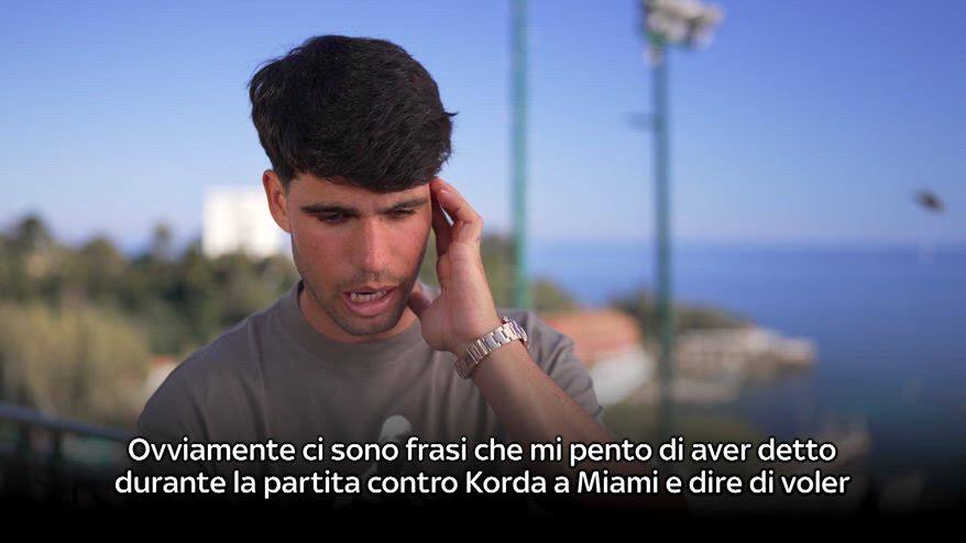 Alcaraz: "Dopo Miami non ho toccato racchetta per 5 giorni"