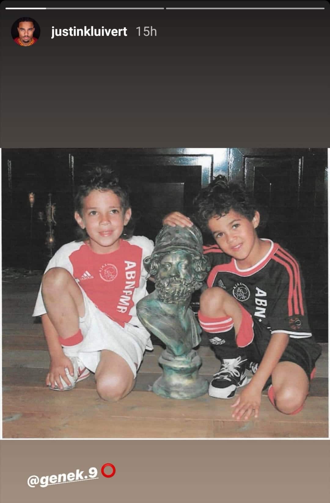 Kluivert e Nouri, insieme fin da bambini