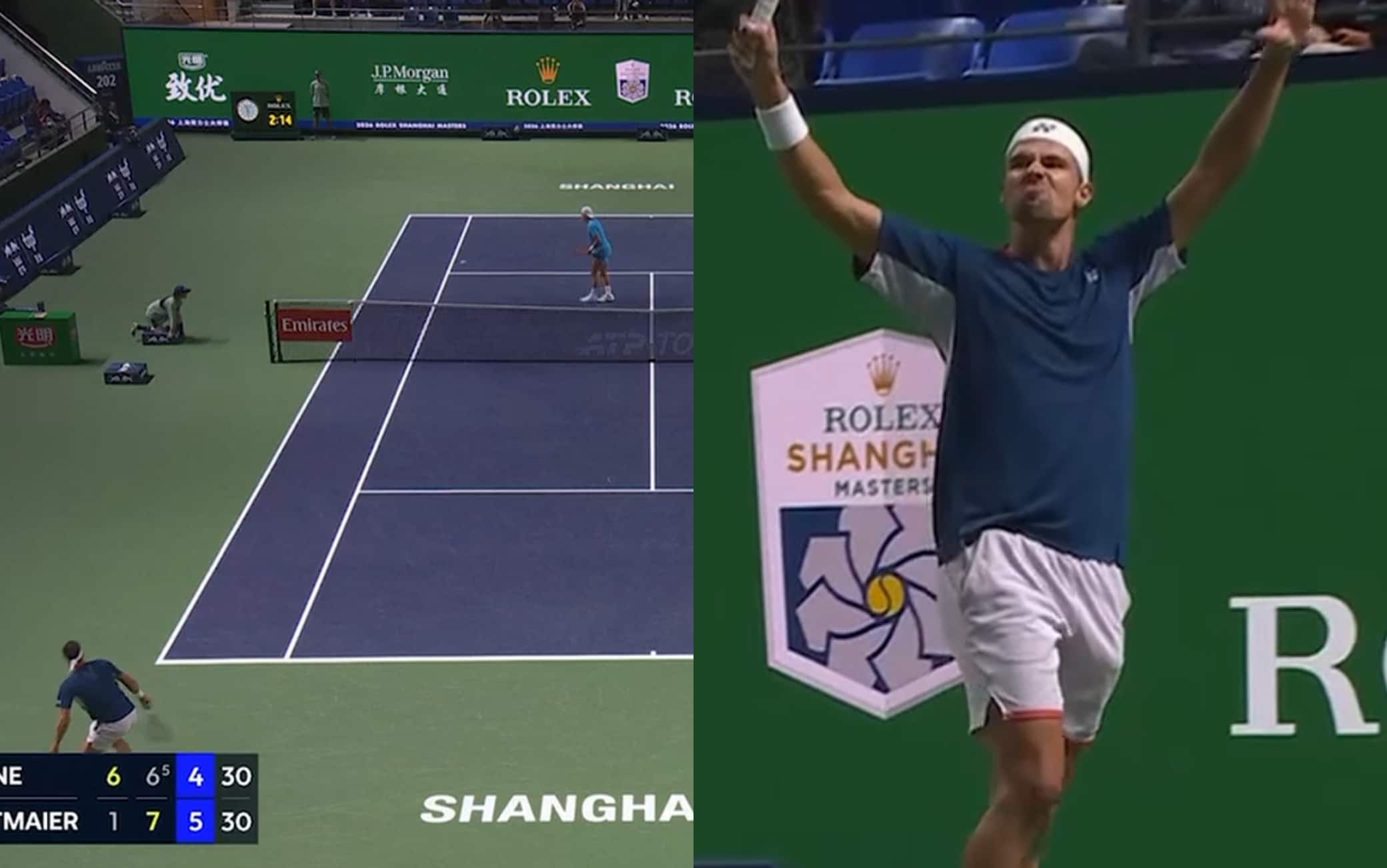 Altmaier, il passante contro Rune è incredibile: che punto all'Atp Shanghai! VIDEO