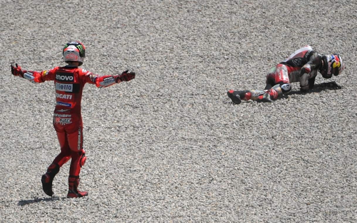 MotoGP, GP Catalunya. Bagnaia dopo la caduta: 'Nakagami ha spento il ...