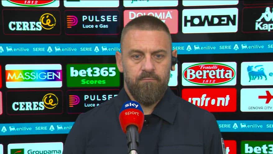 Genoa-Napoli, De Rossi: "Giocando così ne vinceremo tante"