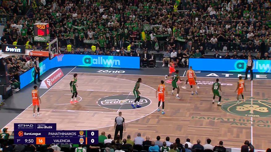 Panathinaikos-Valencia gara-3 87-91: highlights Eurolega

