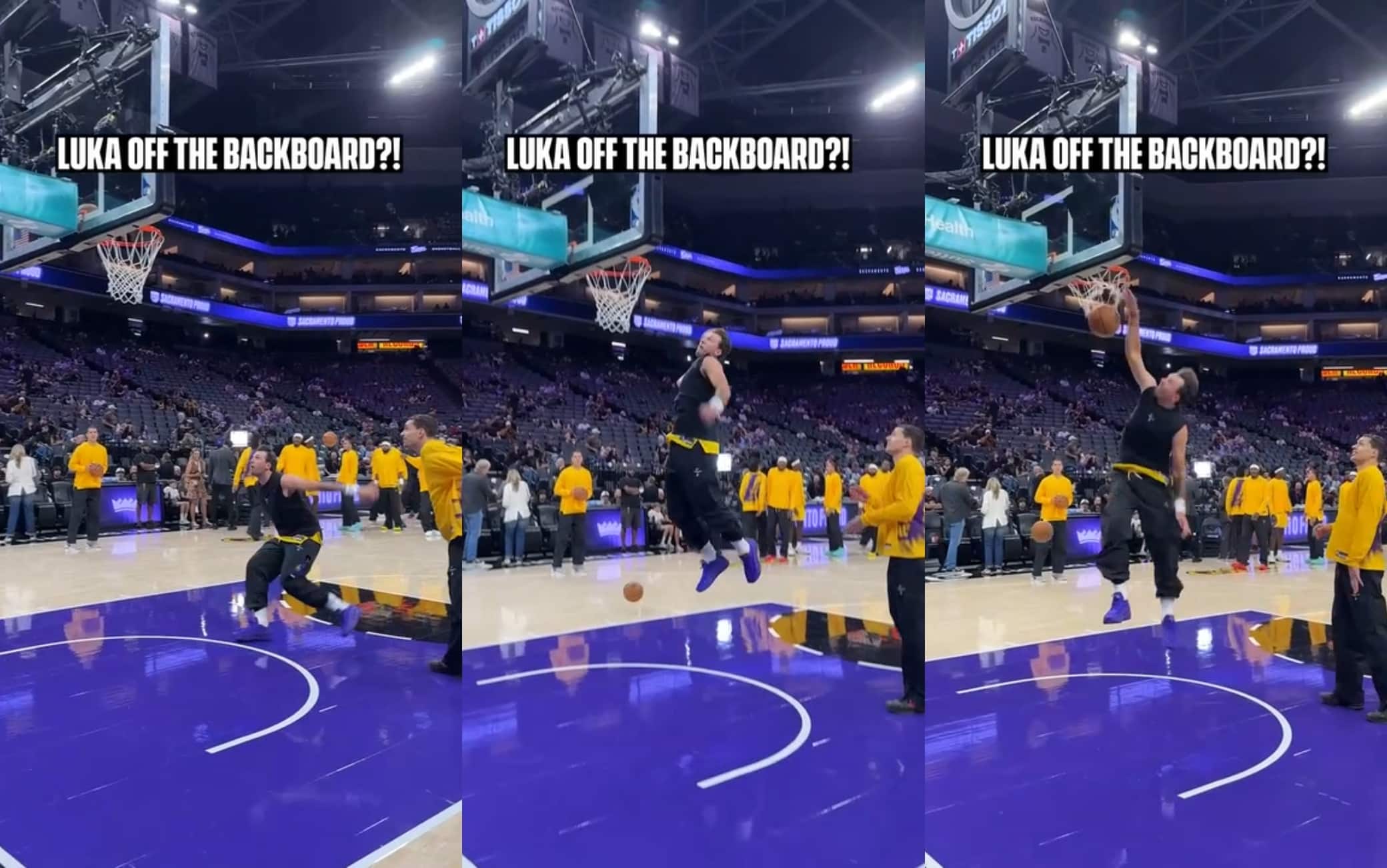 NBA, Doncic è già pronto per la nuova stagione: super schiacciata nel riscaldamento. VIDEO