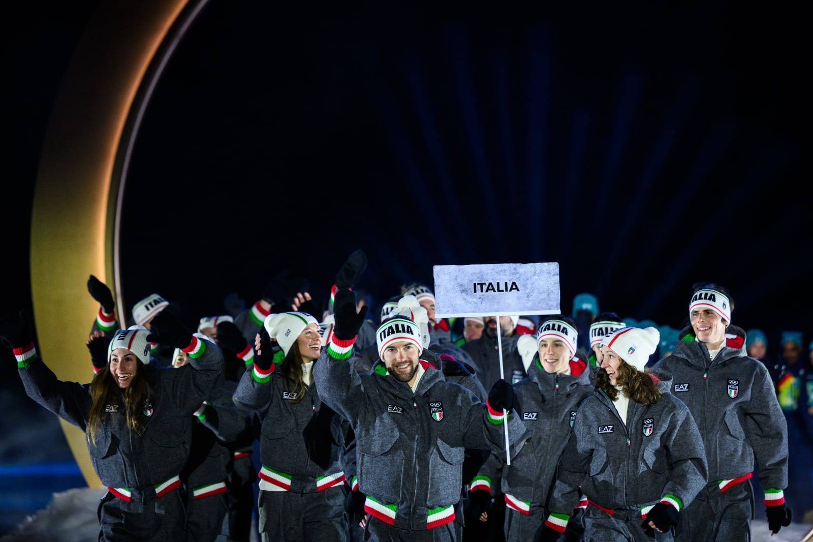 Gli azzurri a Predazzo