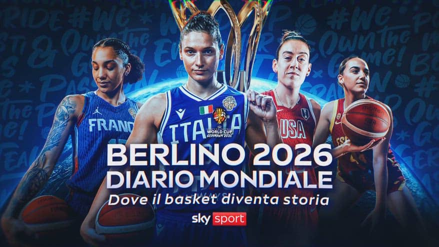 Basket, "Berlino 2026: Diario Mondiale" in onda su Sky