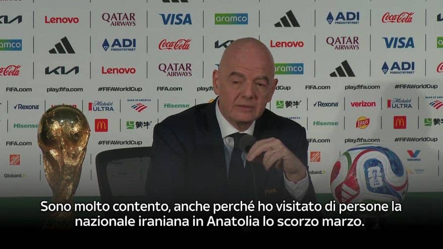 Infantino: "Visto negato arbitro? Non controlliamo tutto"
