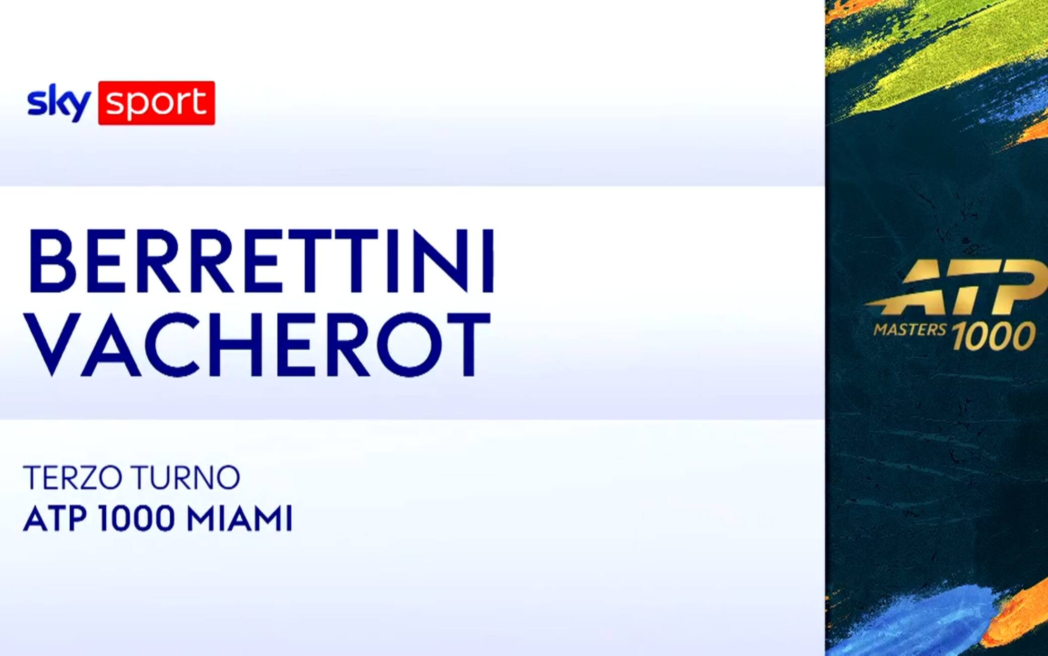 Berrettini-Vacherot: highlights Atp Miami