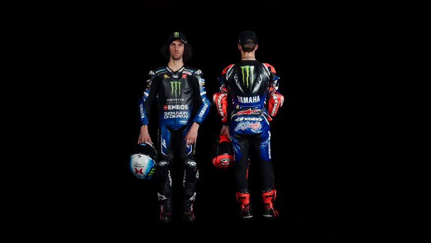 Yamaha, tute e caschi di Quartararo e Rins per il 2026