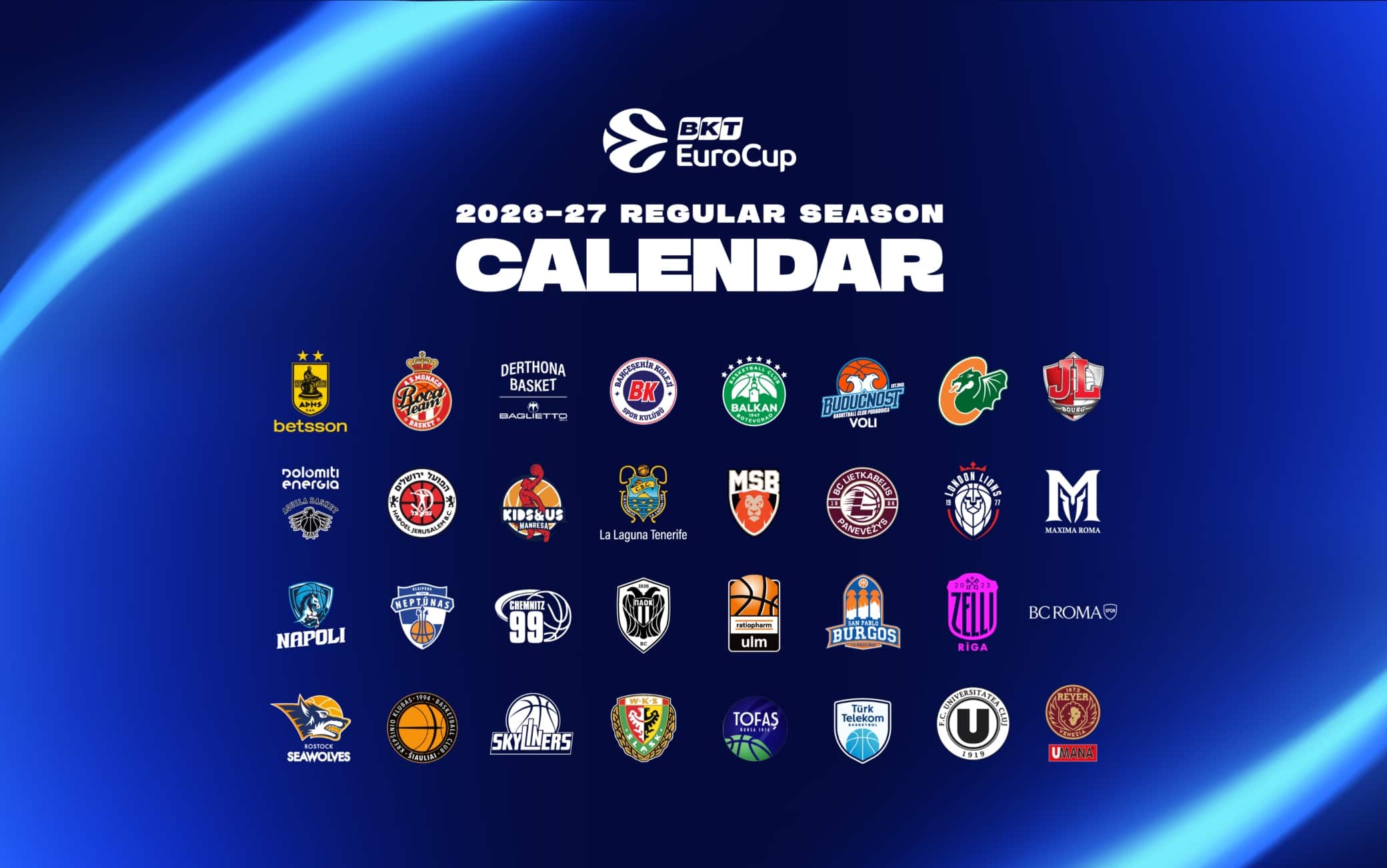 Eurocup, ufficiale il calendario 2026-27: tutte le gare delle sei italiane