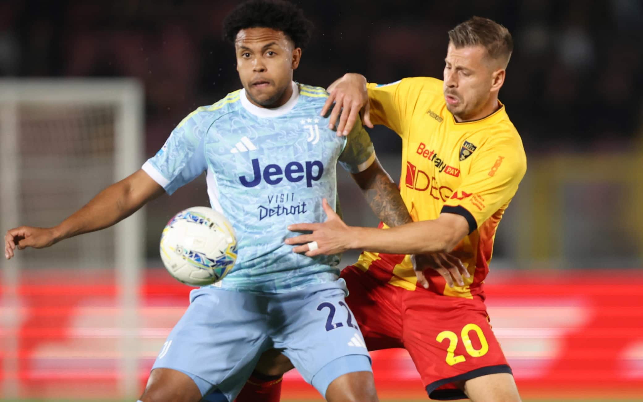 Il primo tempo di Lecce-Juventus